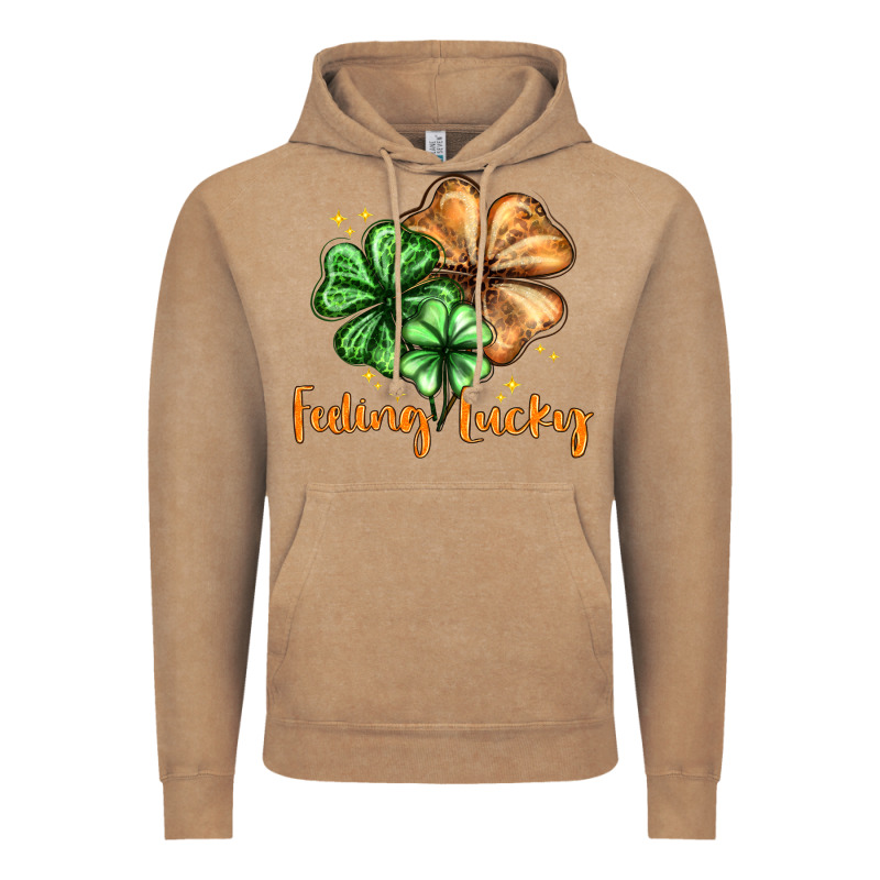 Feeling Lucky With Clover Vintage Hoodie by HowdyJamesFarm | Teevron