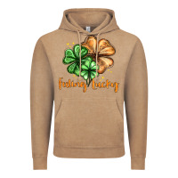 Vintage Coffee Feeling lucky with clover Vintage Hoodie - HowdyJamesFarm