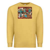 Antique Gold god is love cross Premium Sweatshirt - BarkalooDesign