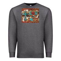 Charcoal Heather god is love cross Premium Sweatshirt - BarkalooDesign