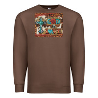Chestnut god is love cross Premium Sweatshirt - BarkalooDesign