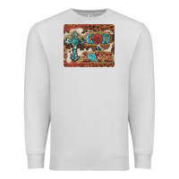 Dove Grey god is love cross Premium Sweatshirt - BarkalooDesign