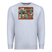 Heather Grey god is love cross Premium Sweatshirt - BarkalooDesign
