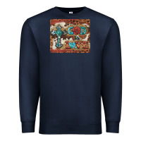 Navy god is love cross Premium Sweatshirt - BarkalooDesign