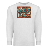 Oatmeal Heather god is love cross Premium Sweatshirt - BarkalooDesign