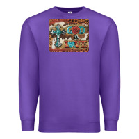 Purple god is love cross Premium Sweatshirt - BarkalooDesign
