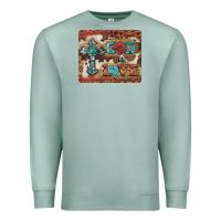 Seafoam god is love cross Premium Sweatshirt - BarkalooDesign