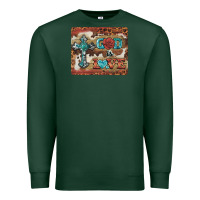Sports Green god is love cross Premium Sweatshirt - BarkalooDesign