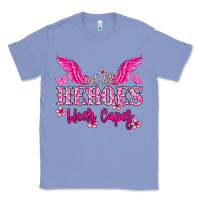 Colony Blue Not all heroes wear capes Cancer Awareness Classic Tee - HowdyJamesFarm