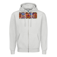 Dove Grey little miss america Zipper Hoodie - Artiststas