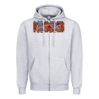 Heather Grey little miss america Zipper Hoodie - Artiststas