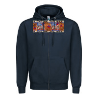 Navy little miss america Zipper Hoodie - Artiststas