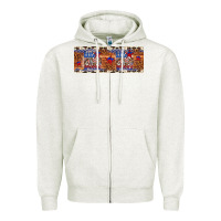 Oatmeal Heather little miss america Zipper Hoodie - Artiststas