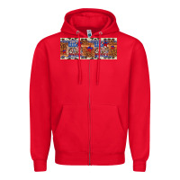 Red little miss america Zipper Hoodie - Artiststas