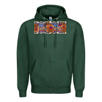 Sports Green little miss america Zipper Hoodie - Artiststas