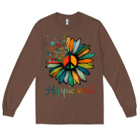 Chestnut daisy peace sign hippie soul tshirt flower lovers gifts Long Sleeve Tee - longCreatives