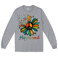 Daisy Peace Sign Hippie Soul Tshirt Flower Lovers Gifts Long Sleeve Tee | Teevron