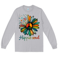 Moon Dust daisy peace sign hippie soul tshirt flower lovers gifts Long Sleeve Tee - longCreatives
