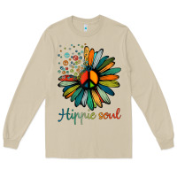 Mushroom daisy peace sign hippie soul tshirt flower lovers gifts Long Sleeve Tee - longCreatives