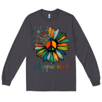 Smoke daisy peace sign hippie soul tshirt flower lovers gifts Long Sleeve Tee - longCreatives