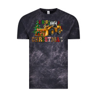 Cloud Black i dig christmas bulldozer Vintage Tee - CowGirlArtShop