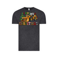 Vintage Black i dig christmas bulldozer Vintage Tee - CowGirlArtShop