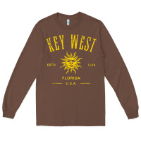 Chestnut key west florida vintage distressed style design souvenir Long Sleeve Tee - longCreatives