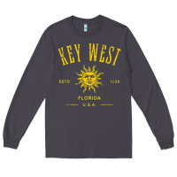 Key West Florida Vintage Distressed Style Design Souvenir Long Sleeve Tee | Teevron
