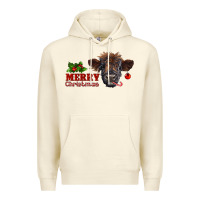 Sandshell Merry Christmas Calf Premium Hoodie - RanaPortraitStore
