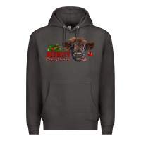 Smoke Merry Christmas Calf Premium Hoodie - RanaPortraitStore