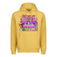 Antique Gold Just A Girl Who Loves Crafting Premium Hoodie - CowhideDigitalArt