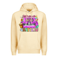 Pina Colada Just A Girl Who Loves Crafting Premium Hoodie - CowhideDigitalArt