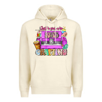 Sandshell Just A Girl Who Loves Crafting Premium Hoodie - CowhideDigitalArt