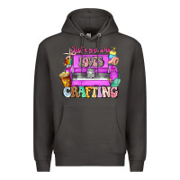 Smoke Just A Girl Who Loves Crafting Premium Hoodie - CowhideDigitalArt