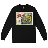 Black The Time Machine, Time Travel, Retro Movie Poster, Cult Classic, Futur Long Sleeve Tee - longCreatives