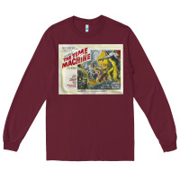 Burgundy The Time Machine, Time Travel, Retro Movie Poster, Cult Classic, Futur Long Sleeve Tee - longCreatives