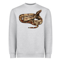 Heather Grey red tail boa snake Heavyweight Sweatshirt - LillyAllenDesigns