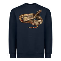 Navy red tail boa snake Heavyweight Sweatshirt - LillyAllenDesigns