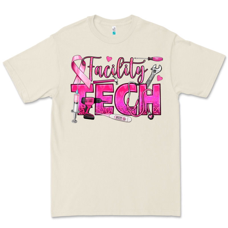 Breast Cancer Facility Tech Premium Tee by texasbilliewilder | Teevron