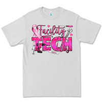 Dove Grey Breast Cancer Facility Tech Premium Tee - texasbilliewilder