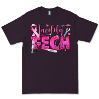 Plum Breast Cancer Facility Tech Premium Tee - texasbilliewilder