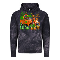 Cloud Black St. Patrick's Loads of luck with gnome Vintage Hoodie - HowdyJamesFarm