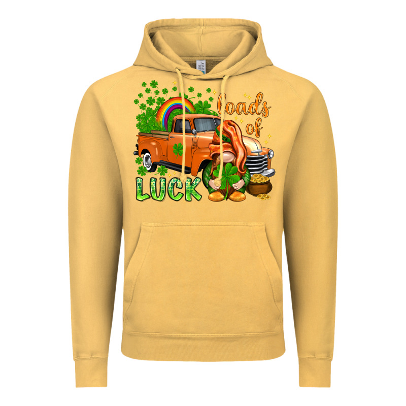 St. Patrick's Loads Of Luck With Gnome Vintage Hoodie by HowdyJamesFarm | Teevron