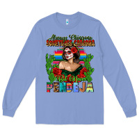 Colony Blue Mexican Chingona Long Sleeve Tee - FaDigitalArtStudio