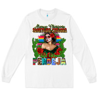 White Mexican Chingona Long Sleeve Tee - FaDigitalArtStudio