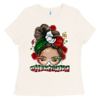 Bone Mexicana messy bun Ladies Tee - NancyCooperArtShop