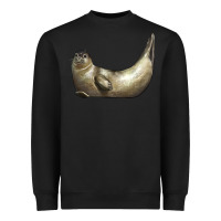Black sea seal Heavyweight Sweatshirt - LillyAllenDesigns