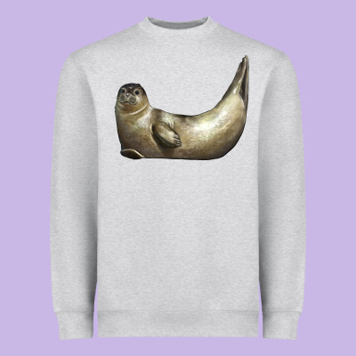 Sea Seal Heavyweight Sweatshirt Designed By Lillyallendesigns