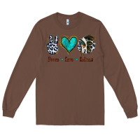 Chestnut Peace Love Indians Long Sleeve Tee - Jasminsmagicworld
