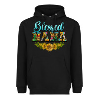 Black blessed nana Heavyweight Hoodie - BarkalooDesign